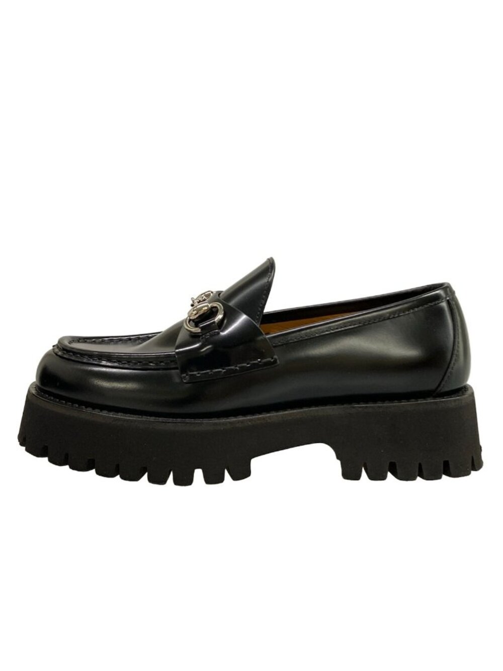 Gucci Loafers Black Horsebit Leather